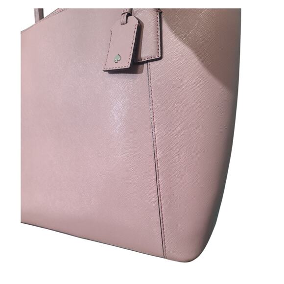 Kate Spade New York Cameron Pocket Large Tote Pink Saffiano Leather GUC - Picture 4 of 7